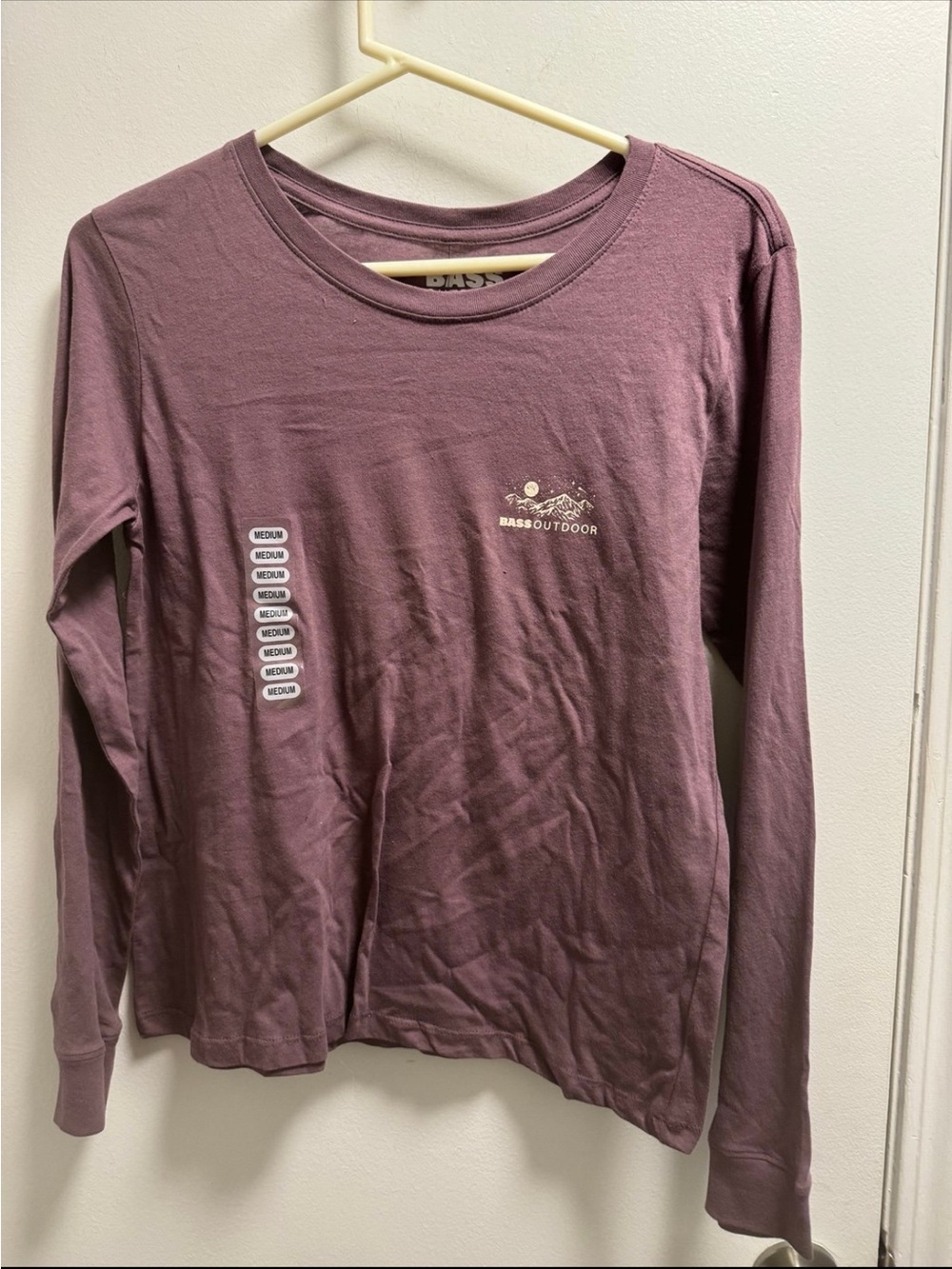 *Bass Outdoor Mauve Long-Sleeve Crewneck Tee